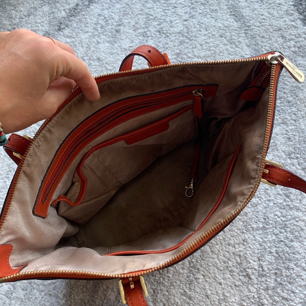 Orange Michael Kors bag